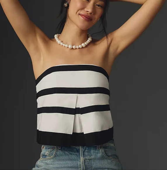 Maeve Tops - Maeve Strapless Babydoll Top Anthropologie